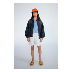 Repose AMS - Bio-Baumwolle Denim-Windbreaker | Kohlegrau