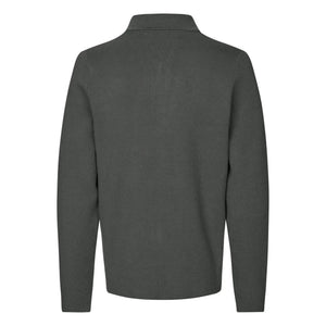Samsoe Samsoe – Guna X Strickjacke mit Reißverschluss | Glänzendes Schwarz