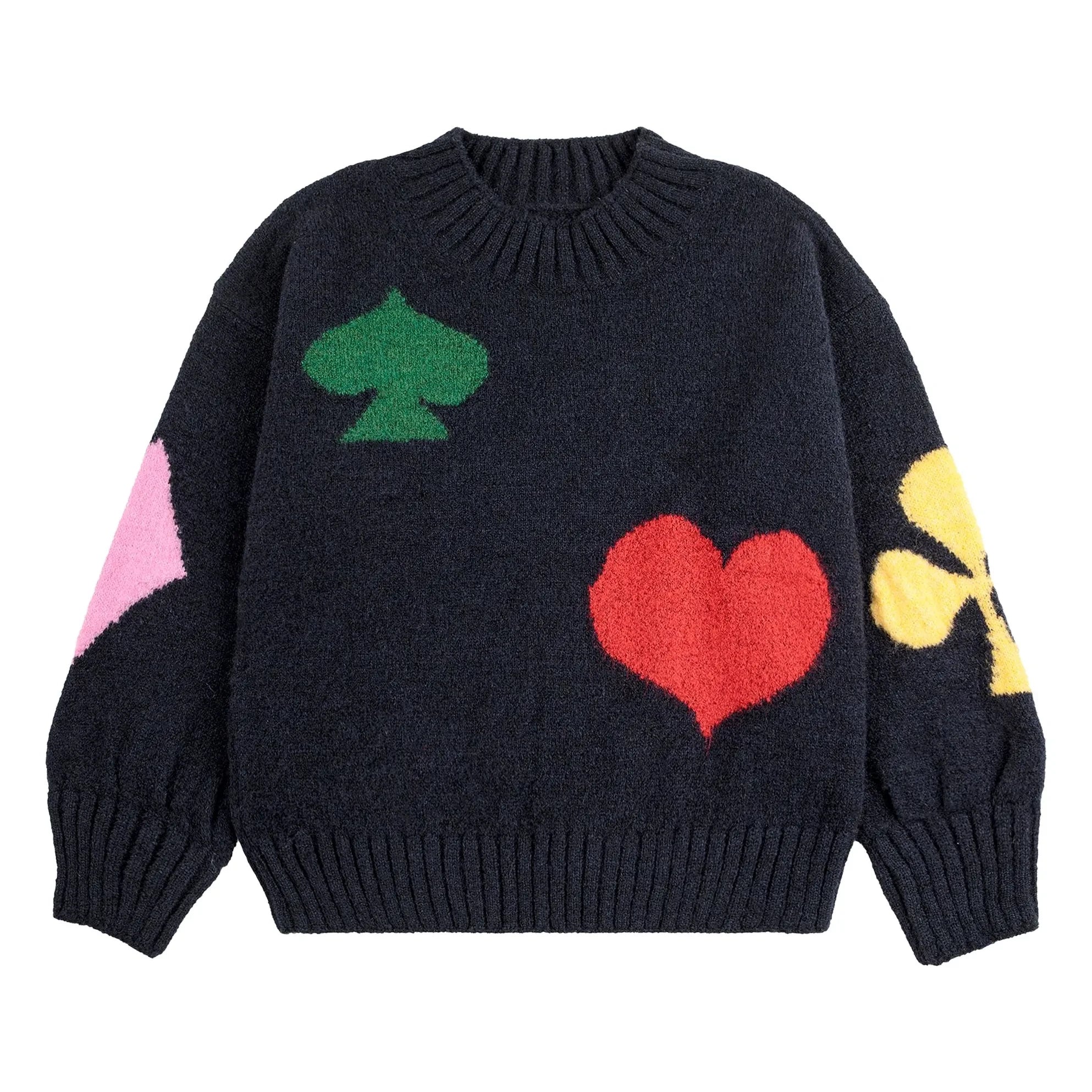 Bobo Choses - Herz-Cardigan aus Wolle | Nachtblau