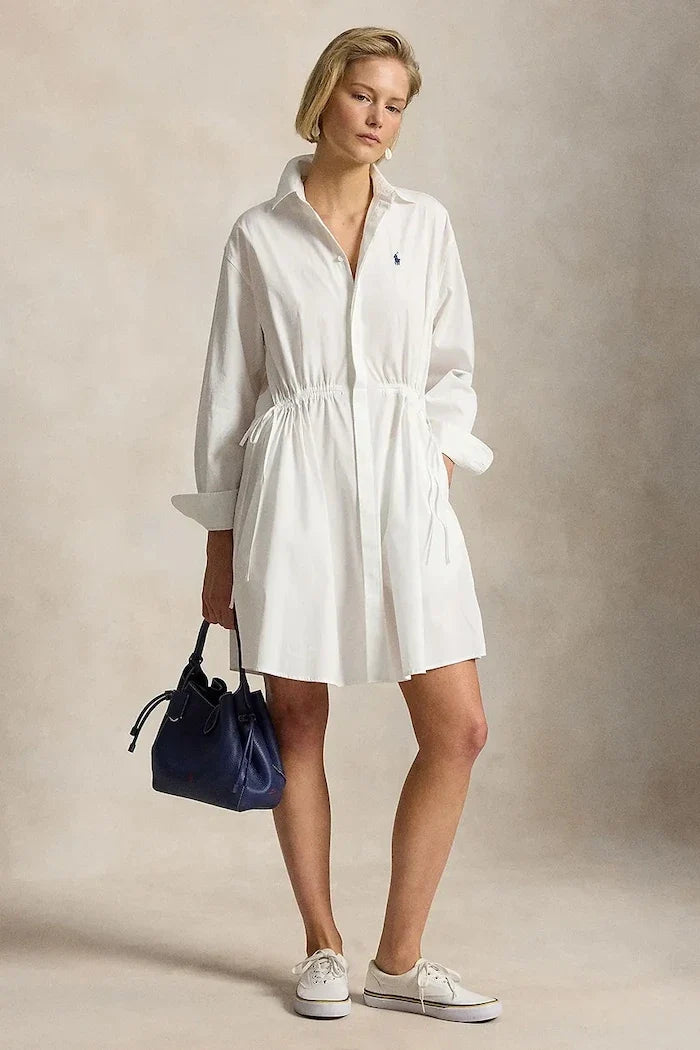 Polo Ralph Lauren pamuklu gömlek elbise MW CTN PW-WVN-DRESSES
