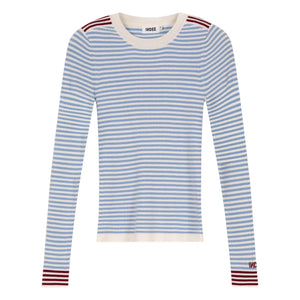 Indee - Vesuvio Gestreifter Pullover | Blau