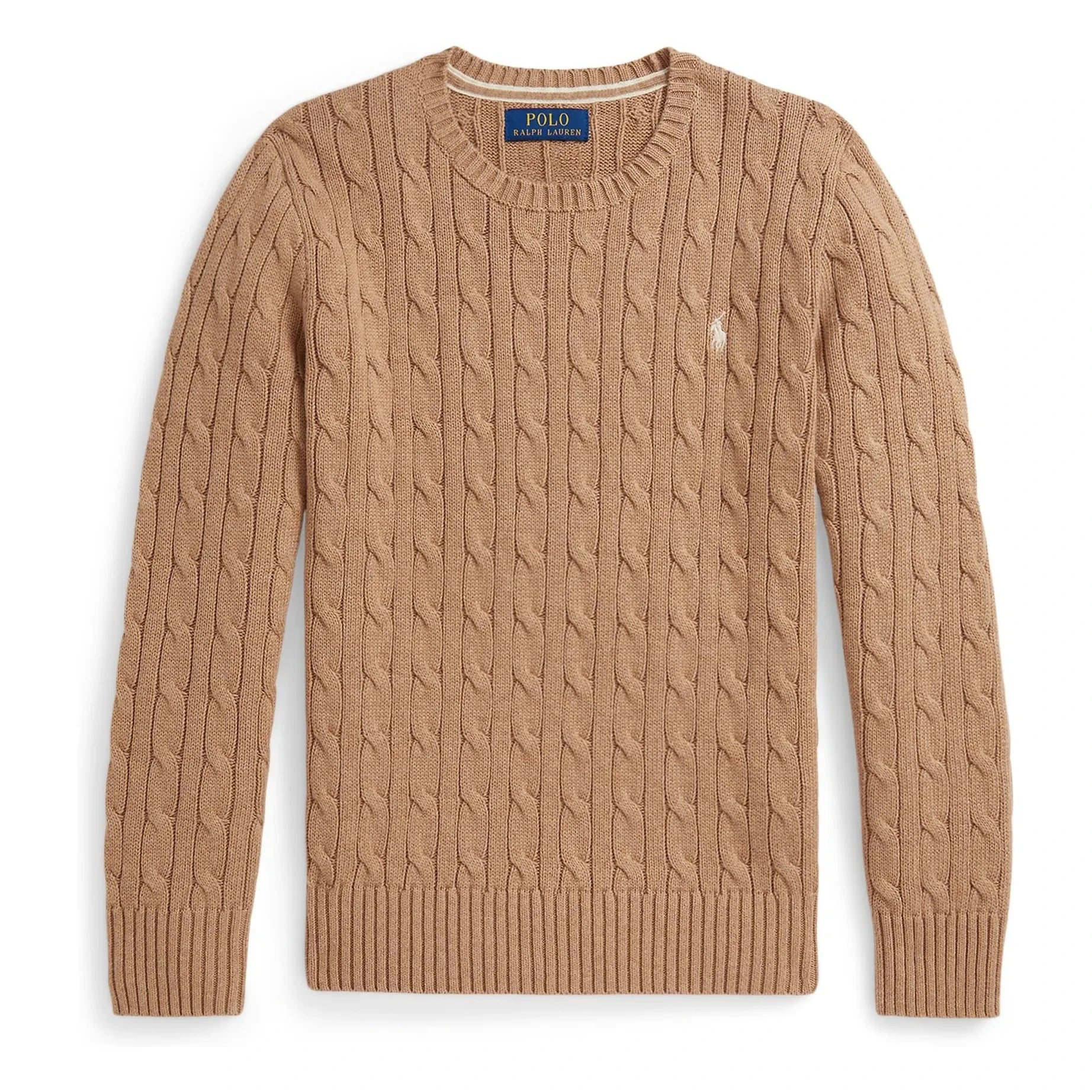 Ralph Lauren – Logo-Kabelstrickpullover | Beige