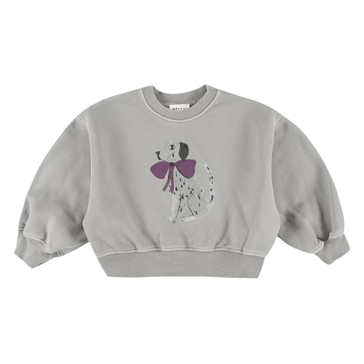 Morley - Zyco Köpek Fiyonk Sweatshirt | Gri mavi