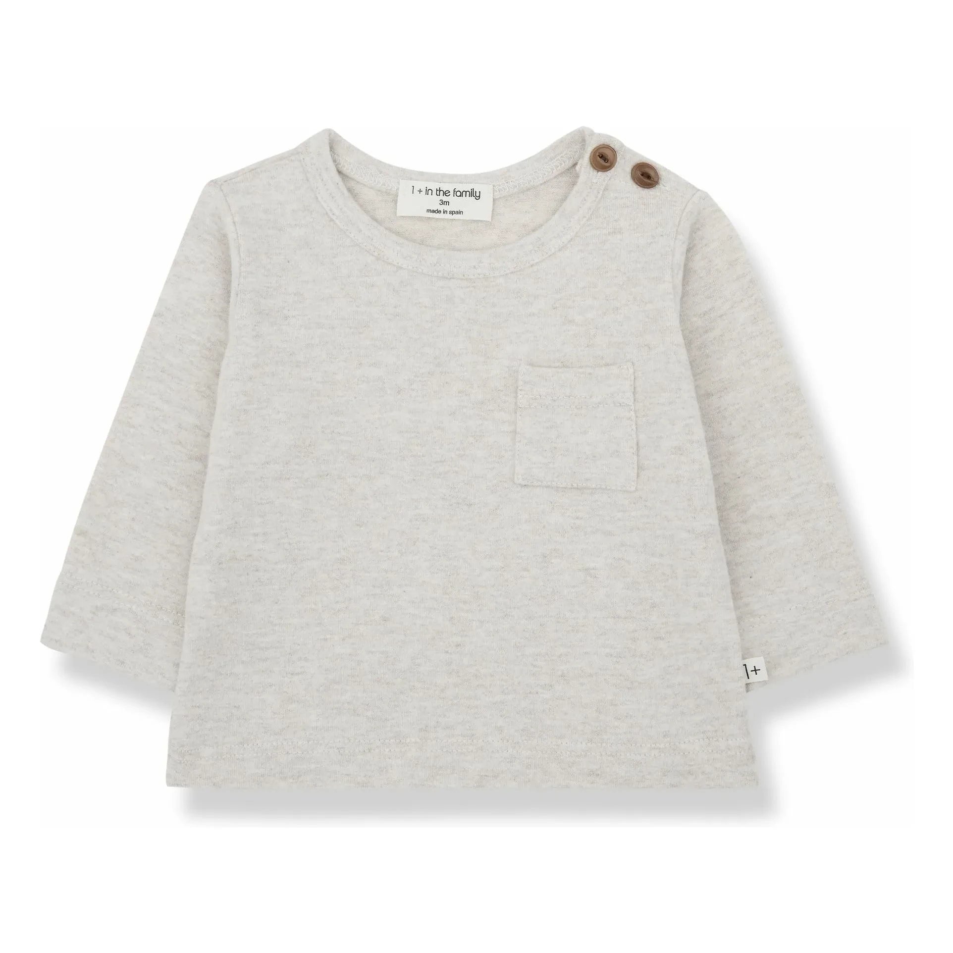 1+ in the family - Oriol T-Shirt | Melierter Beige