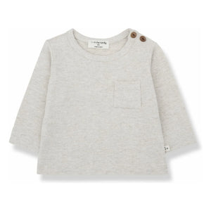 1+ in the family - Oriol T-Shirt | Melierter Beige