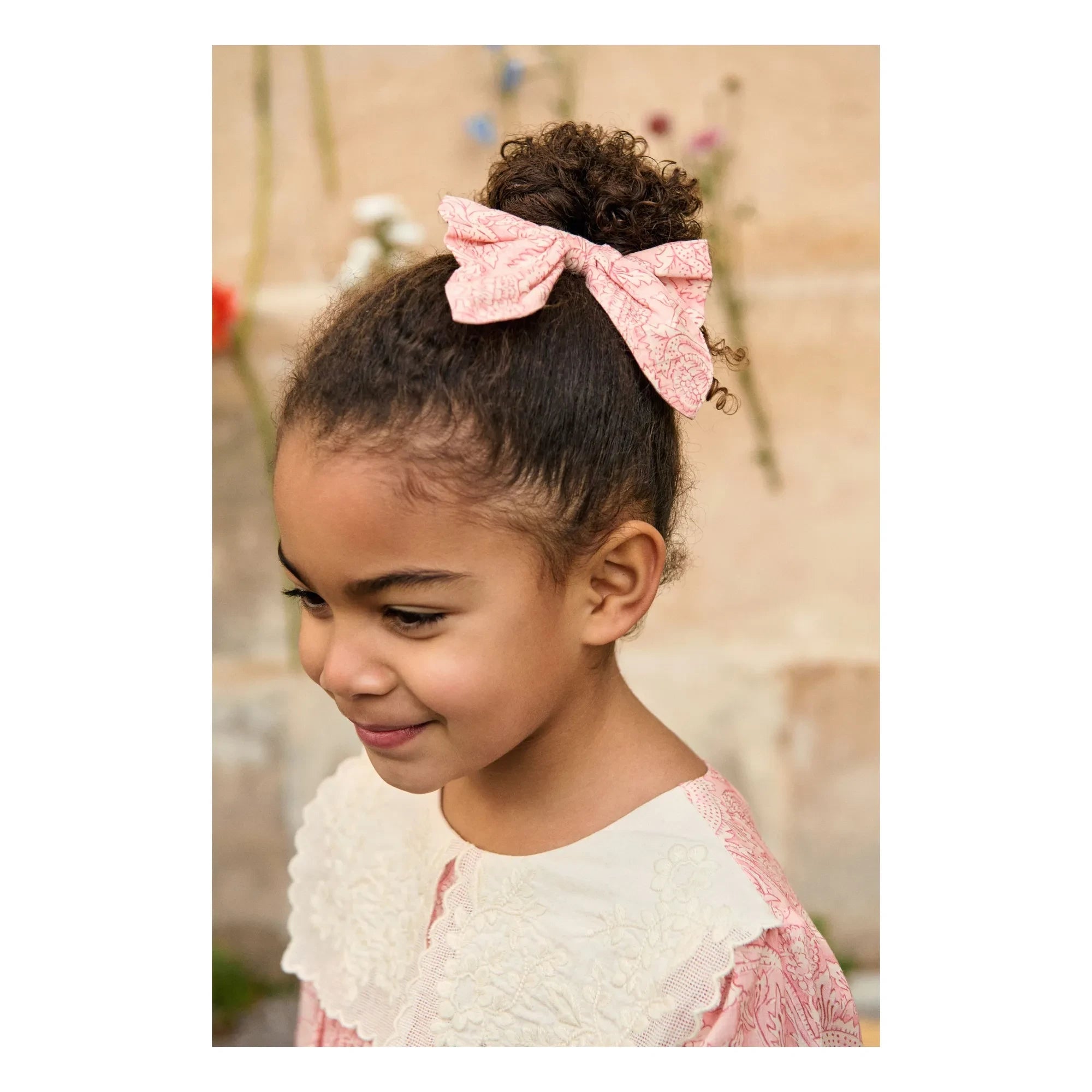Louise Misha - Haarspange Gilla Bio-Baumwolle | Rosa