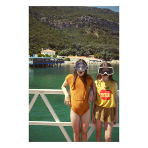 Piupiuchick - Bio-Baumwoll-Terry-Strampler mit Herz | Camel