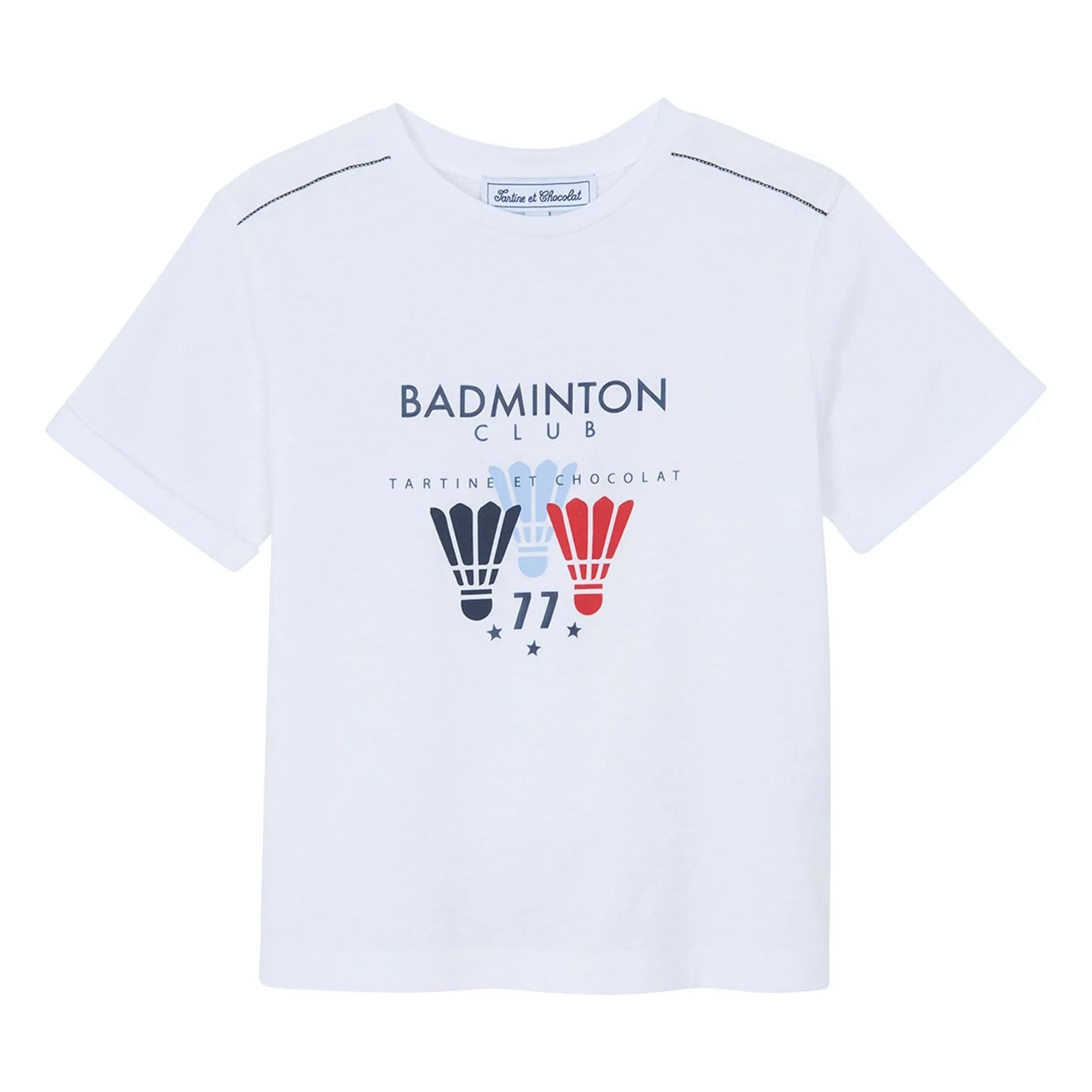 Tartine et Chocolat - Badminton Club T-Shirt | Weiß