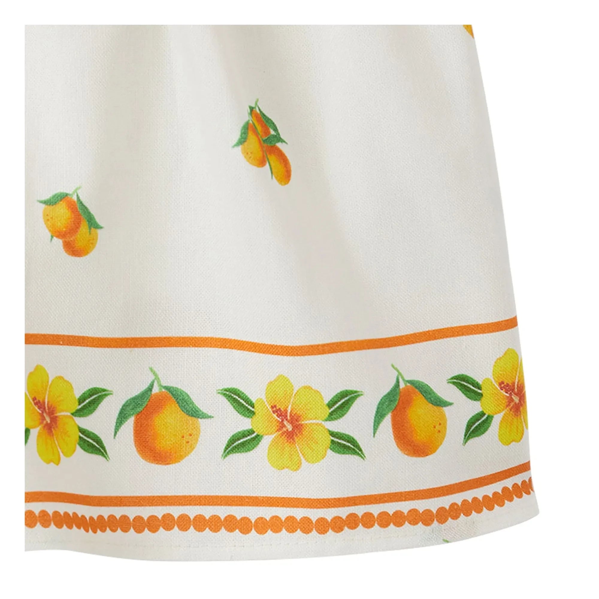 Fabula - Shorts mit orangen Schnürsenkeln | Weiß