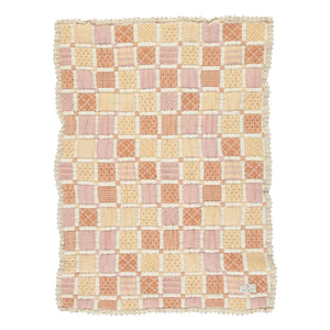 Bebe Organic - Mai Bio-Baumwoll-Patchwork-Decke | Gelb