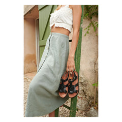 Mapache - Tulum Sandalen | Schwarz