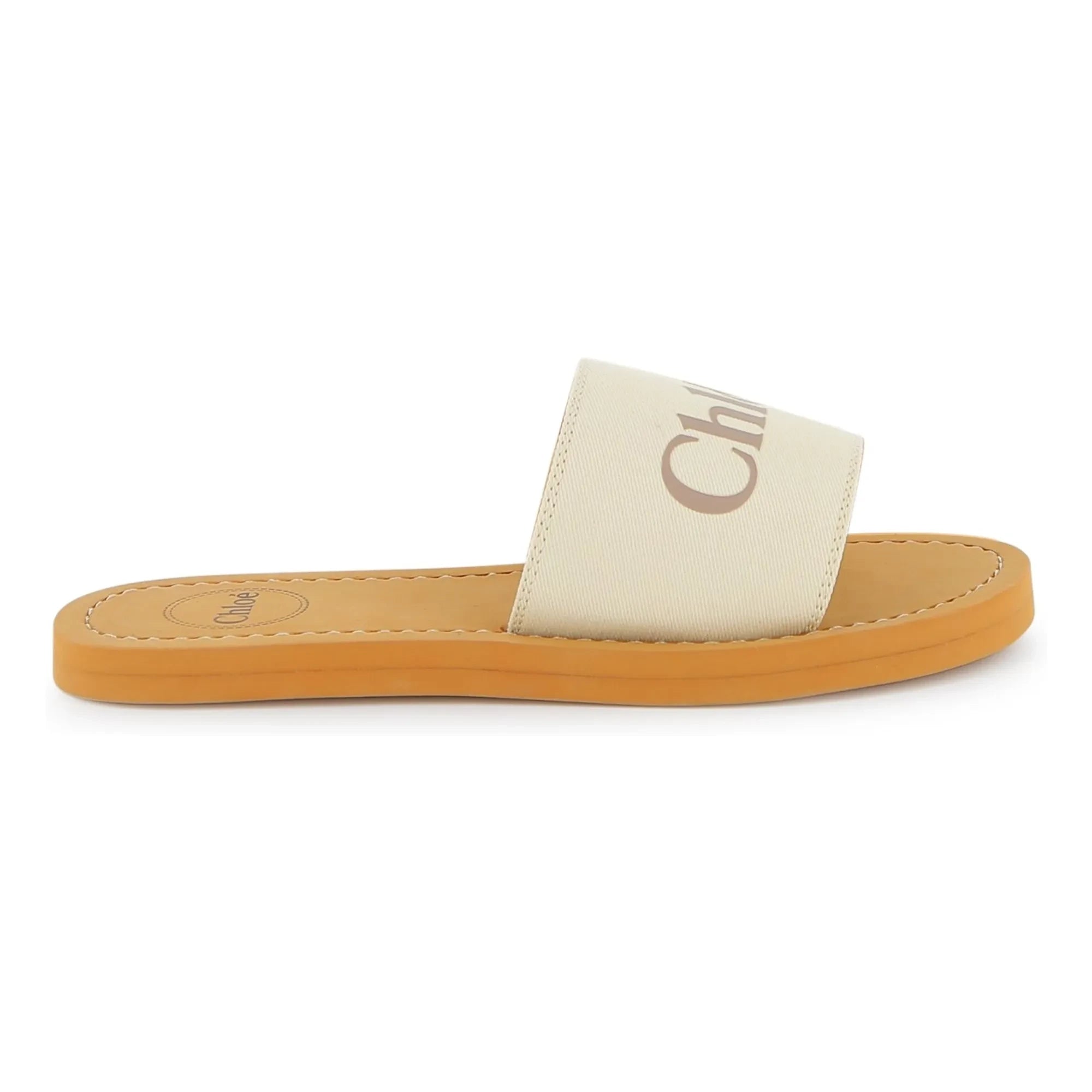 Chloé - Logo-Sandalen | Weiß