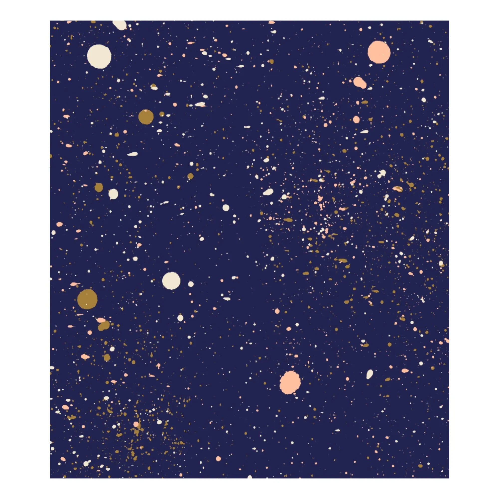 Season Paper - Constellation Tapete | Nachtblau