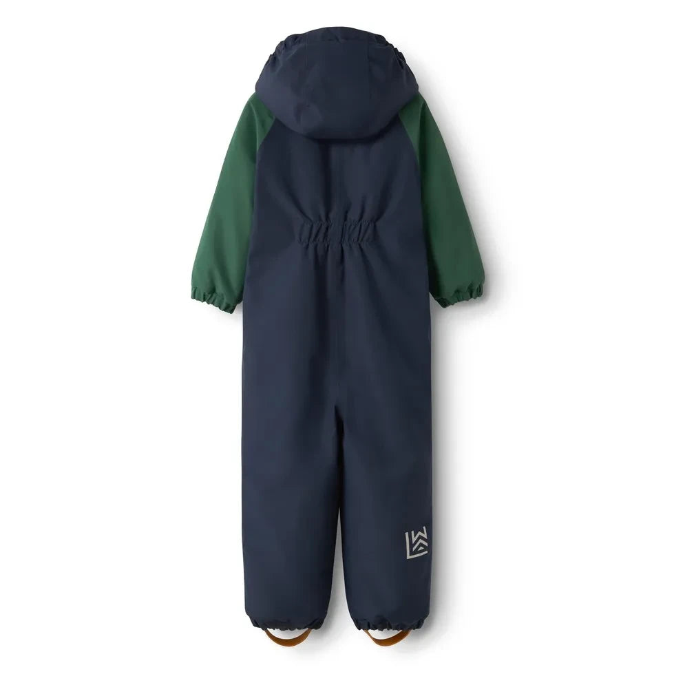 Liewood - Maddy Color-Block-Skioverall aus recycelten Fasern | Nachtblau