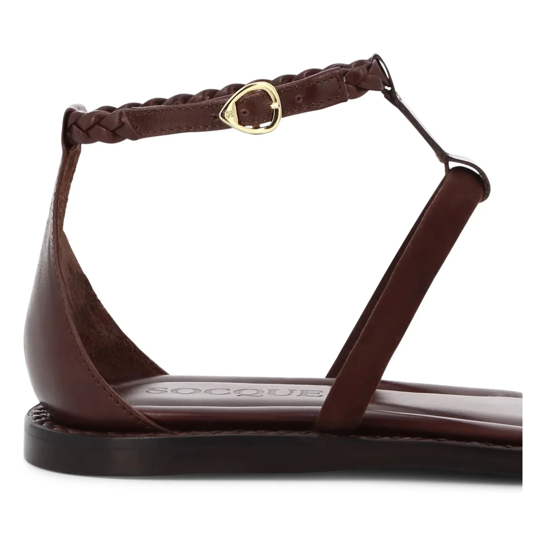 Socque Paris - Palma Ledersandalen | Chocolate