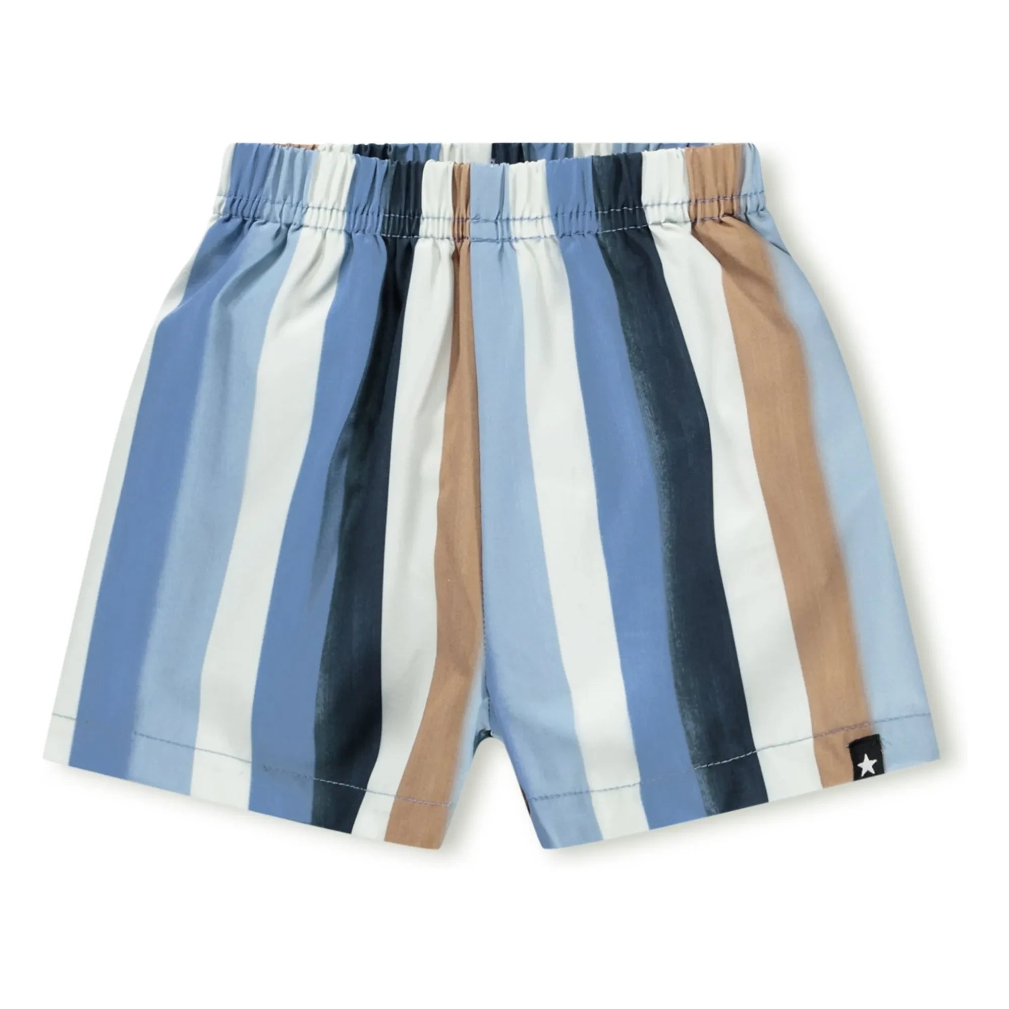 Molo - Newton Gestreifte Badeshorts aus recyceltem Material | Blau