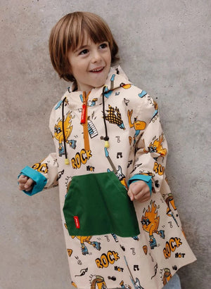 Hello Hossy - Rock n Fire Regenjacke | Weiß