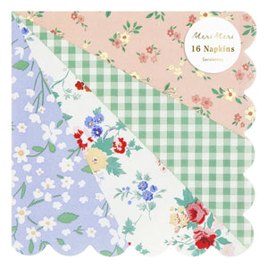 Meri Meri - Patchwork Papierservietten - 16er Set