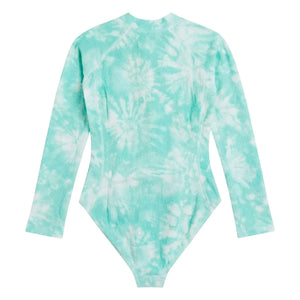 Lison Paris - Taha'a Wickel- und Batik-UV-Schutz-Badeanzug | Türkis
