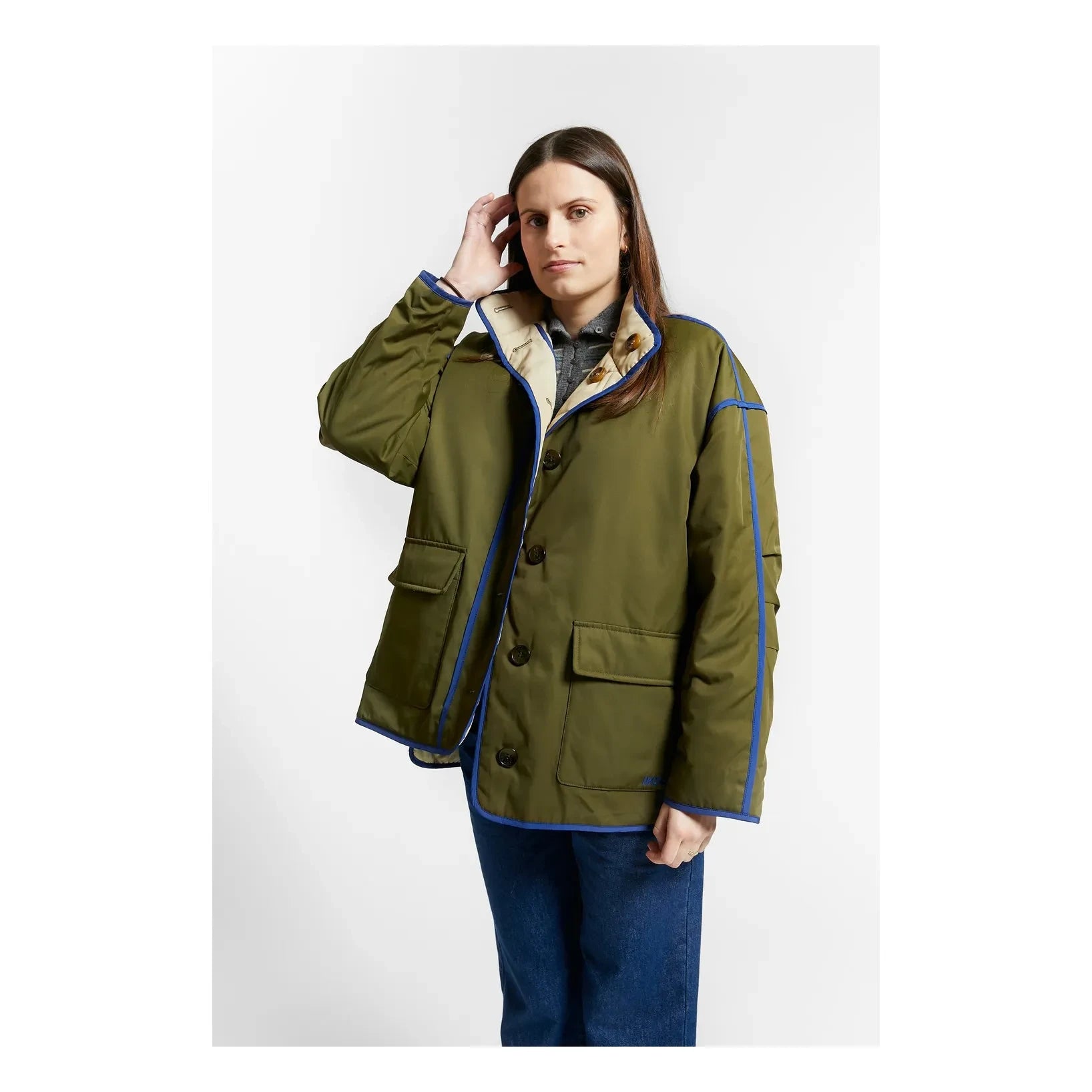 Indee - Warmup Çift Taraflı Ceket | Zeytin yeşili