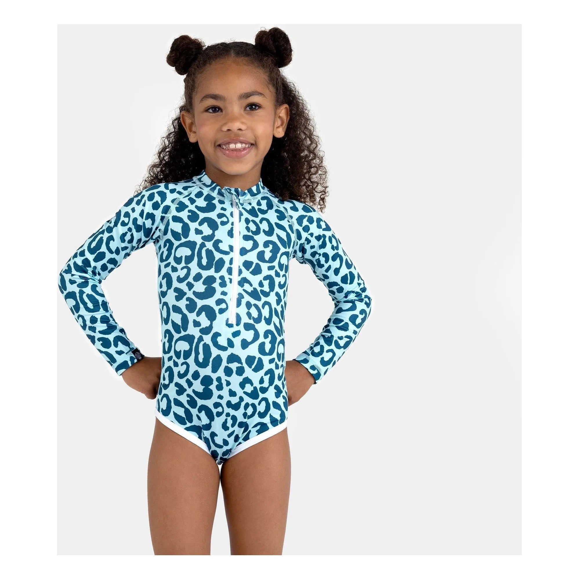 Beach & Bandits - Ocean Leopard UV-Schutz-Badeanzug aus recycelten Fasern | Blau