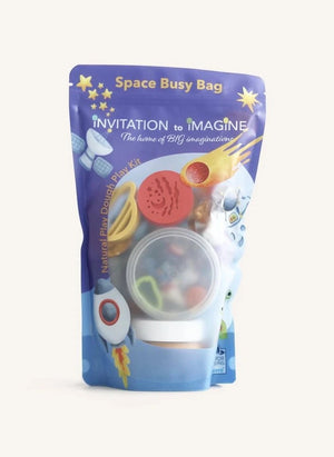 Einladung zum Vorstellen - Überraschungs-Spielknete-Set - Weltraum