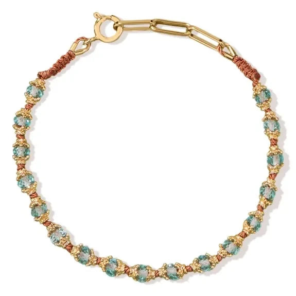 Tityaravy - Kamilah Topas Armband | Blau