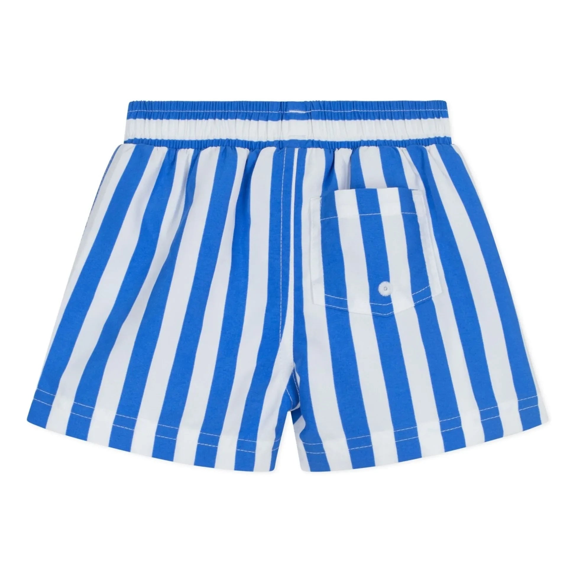 Petit Bateau - Gestreifte Baby-Badeshorts aus recycelter Faser | Blau