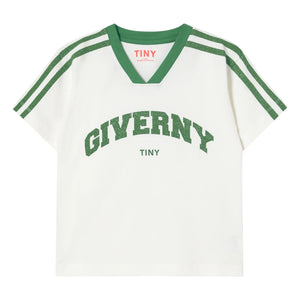 Tinycottons - Giverny Bio-Baumwoll Kontrast T-Shirt | Weiß