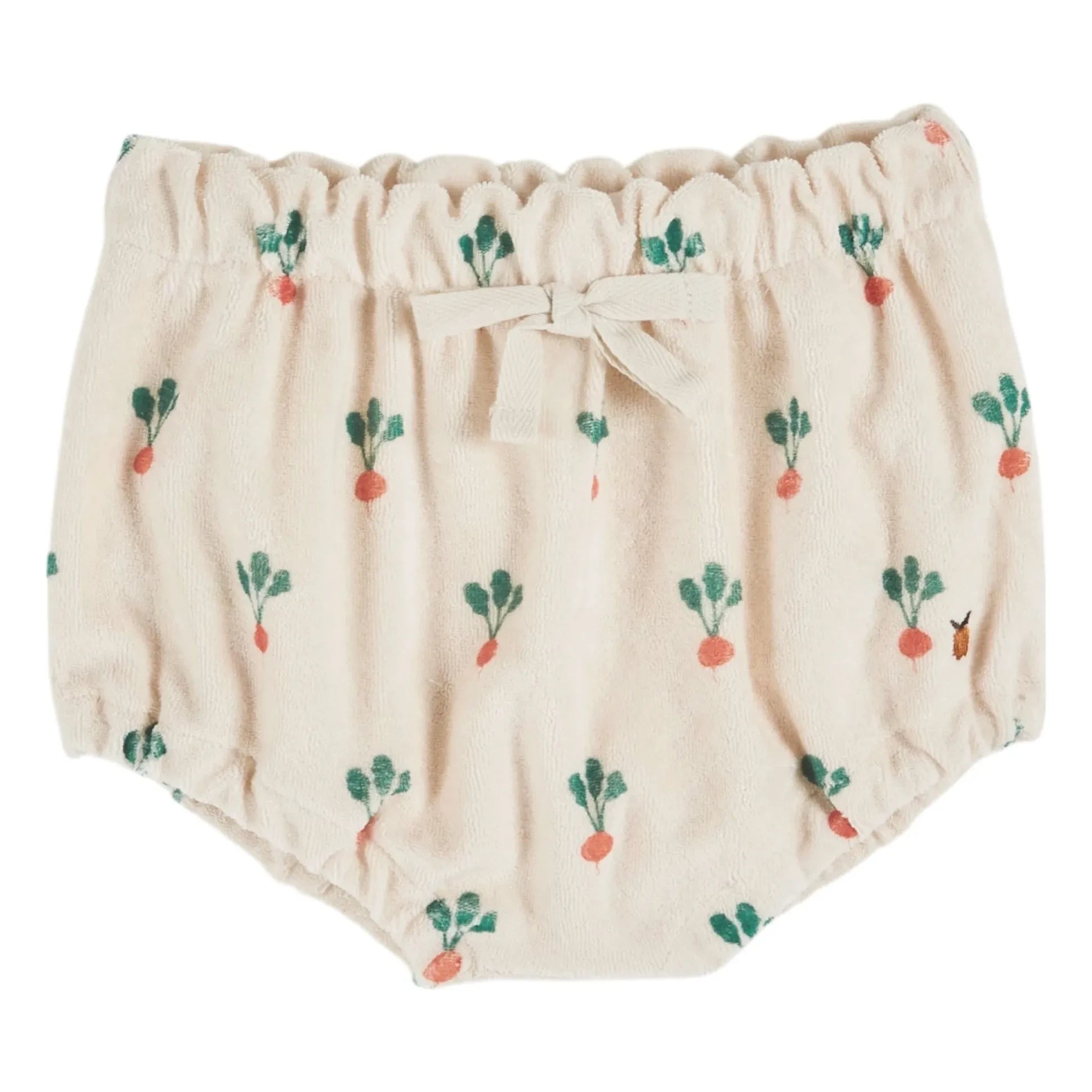 Emile et Ida - Bio-Baumwoll-Bloomers mit Radieschen-Print | Creme