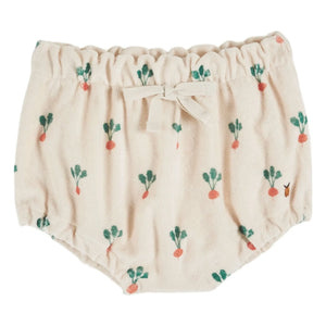 Emile et Ida - Bio-Baumwoll-Bloomers mit Radieschen-Print | Creme