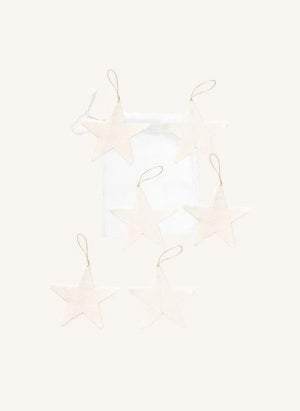 Muskhane - „Shooting Stars“ Filz-Dekokette | Ecru