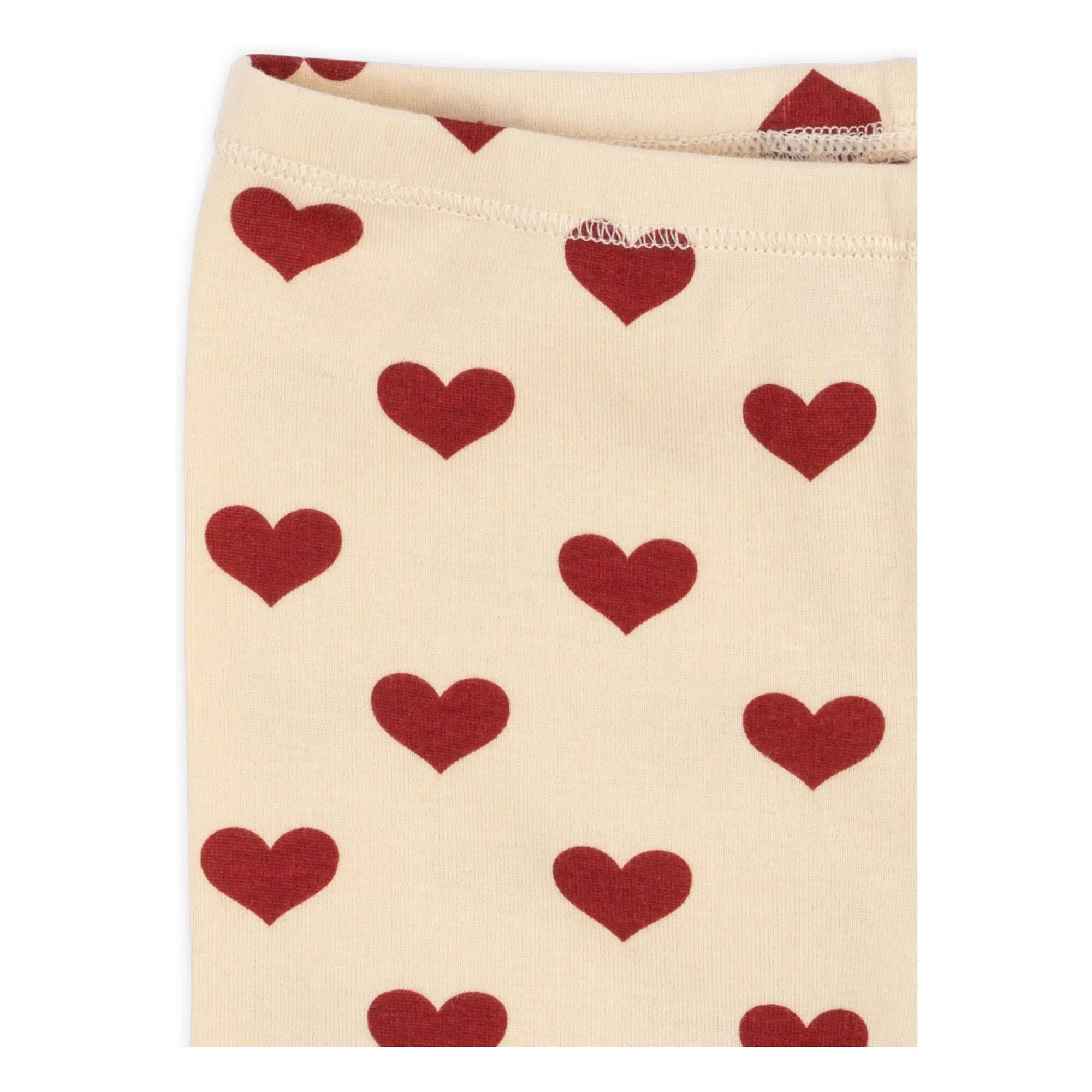 Konges Sløjd - Bio-Baumwoll Basic Radlerhose mit Herz | Beige