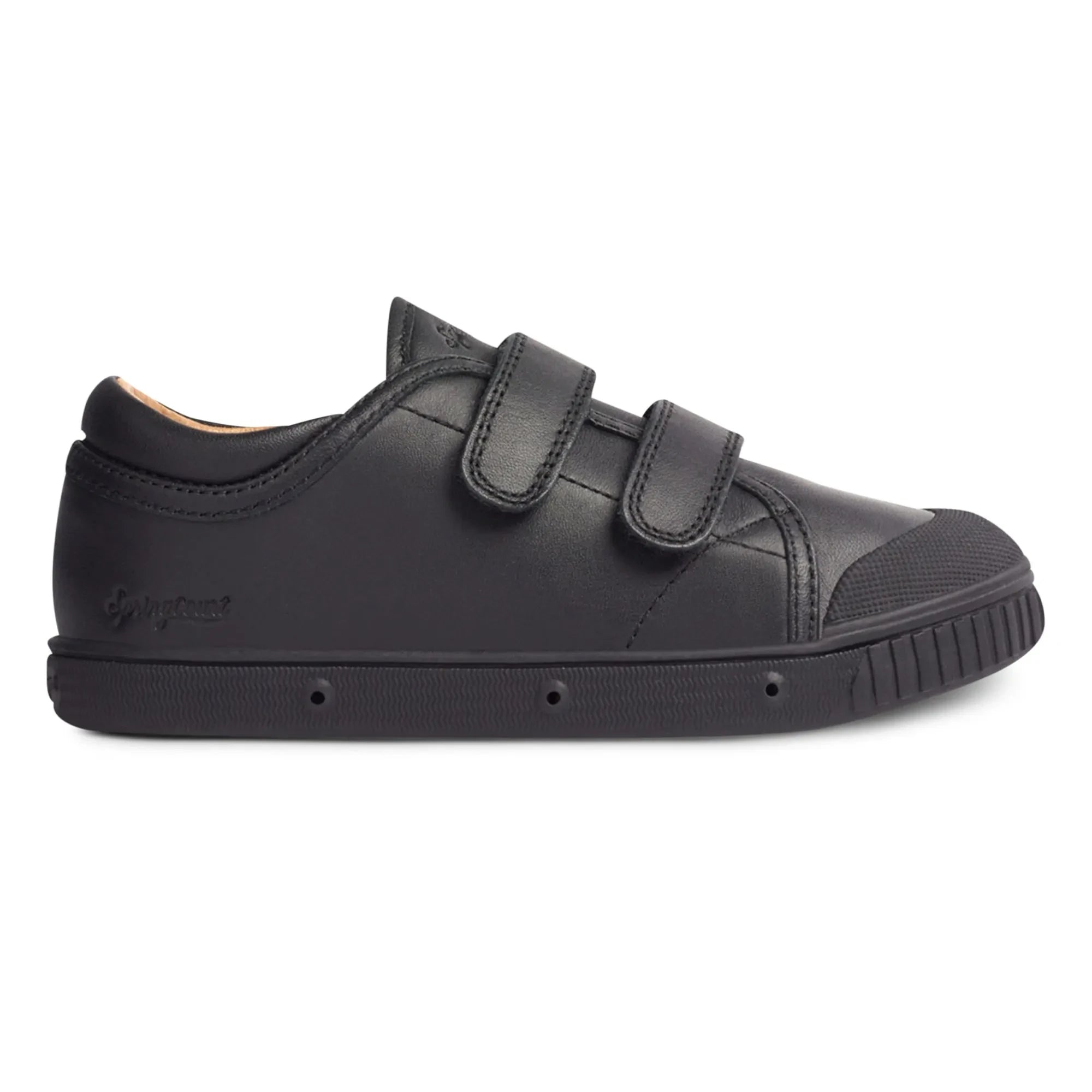 Spring Court - G2 Nappa Low-Top Klettverschluss Sneaker | Schwarz