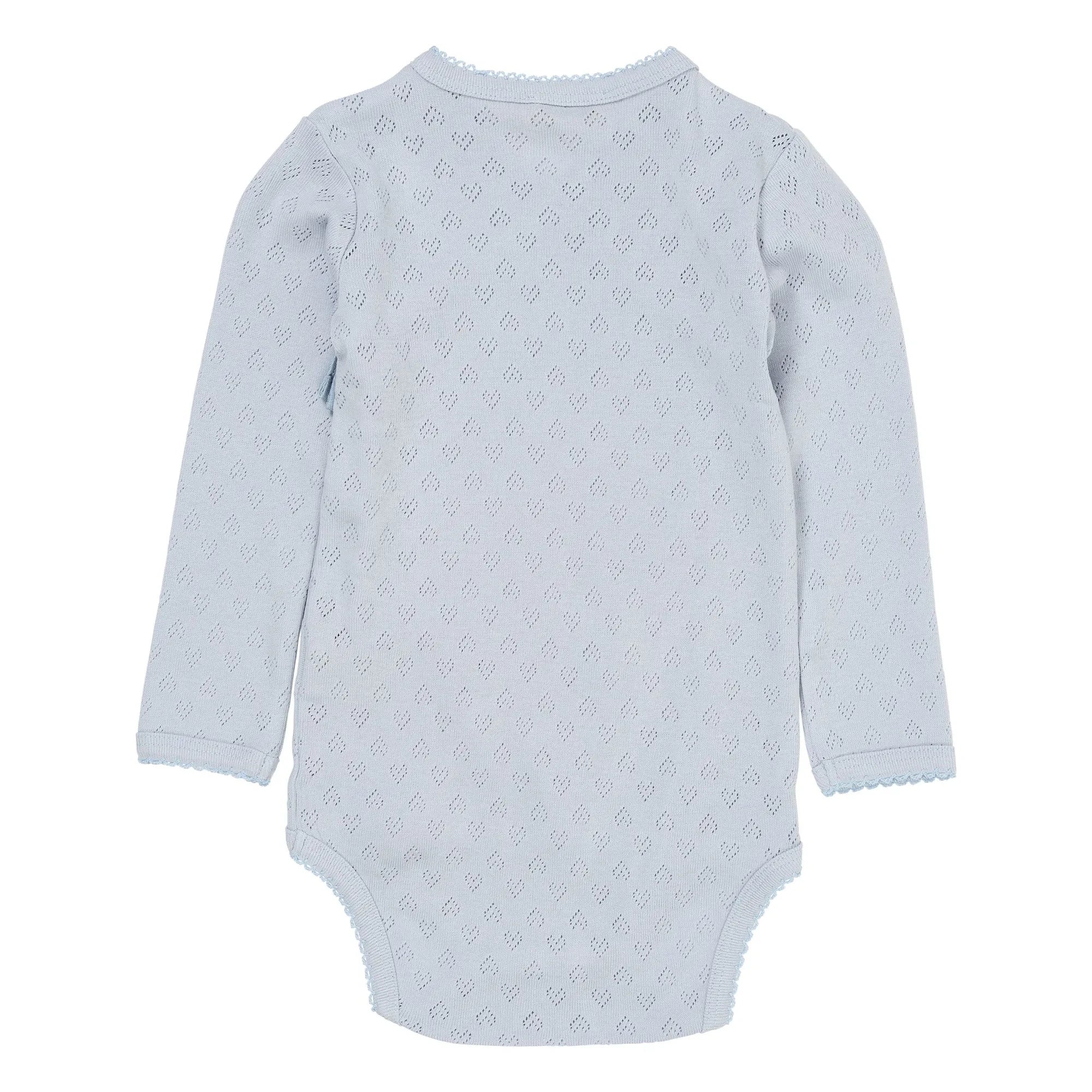 Copenhagen Colors - Pointelle Bio-Baumwoll-Body | Hellblau
