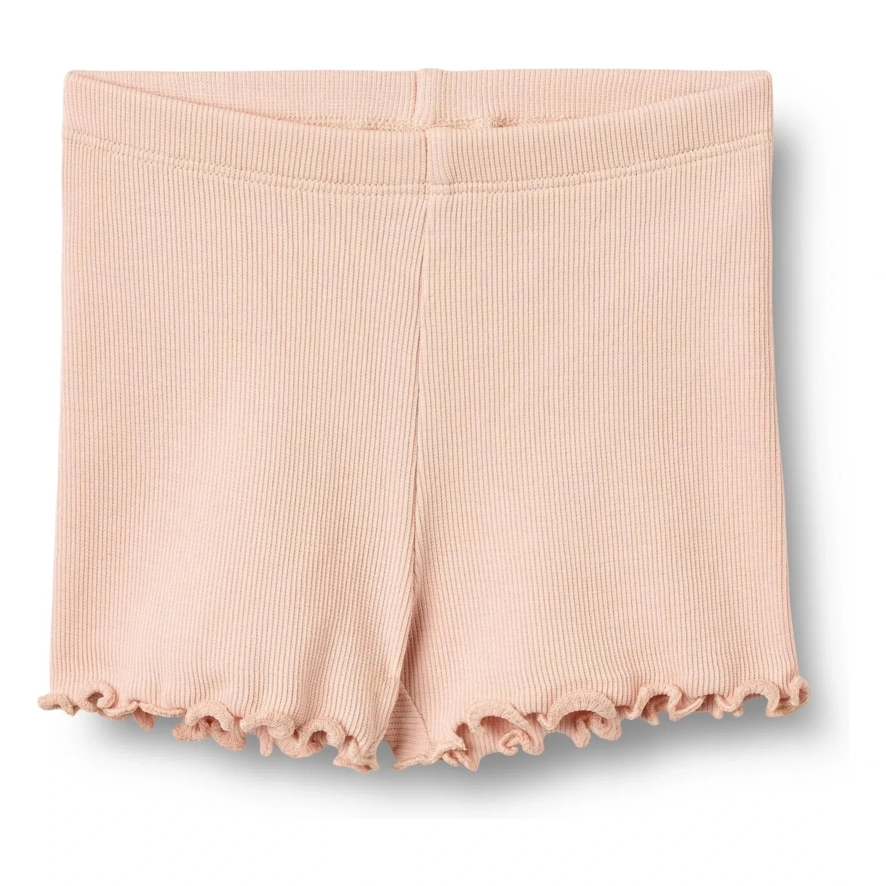 Wheat - Feingerippte Bio-Baumwoll-Babyshorts | Blassrosa