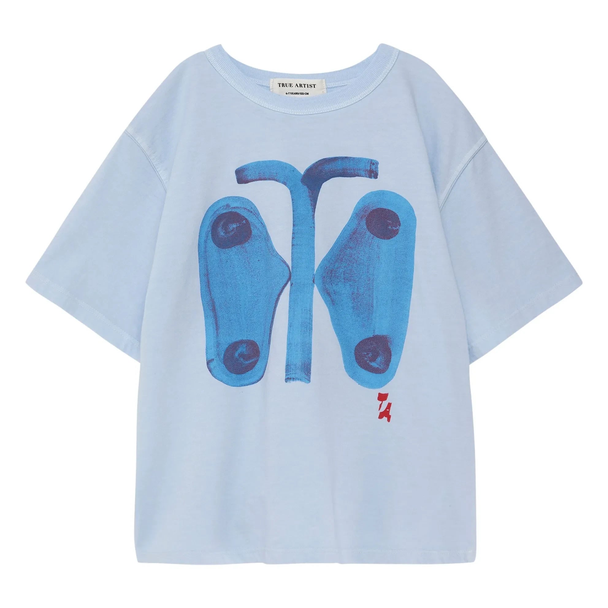 True Artist - Bio-Baumwoll-Schmetterling-Shirt | Hellblau
