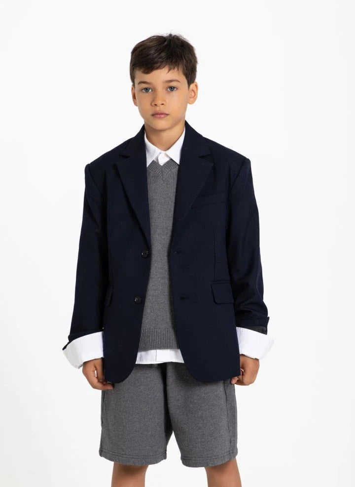 Smallable Kid - Oxford Jacket | Blau