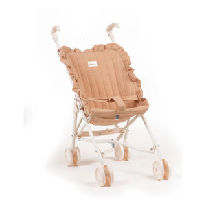 Minikane - Kinderwagen aus Baumwollgaze für Puppen | Latte