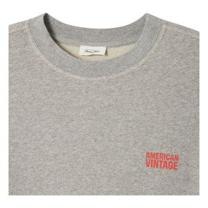 American Vintage - Rundhals-Sweatshirt | Grau meliert