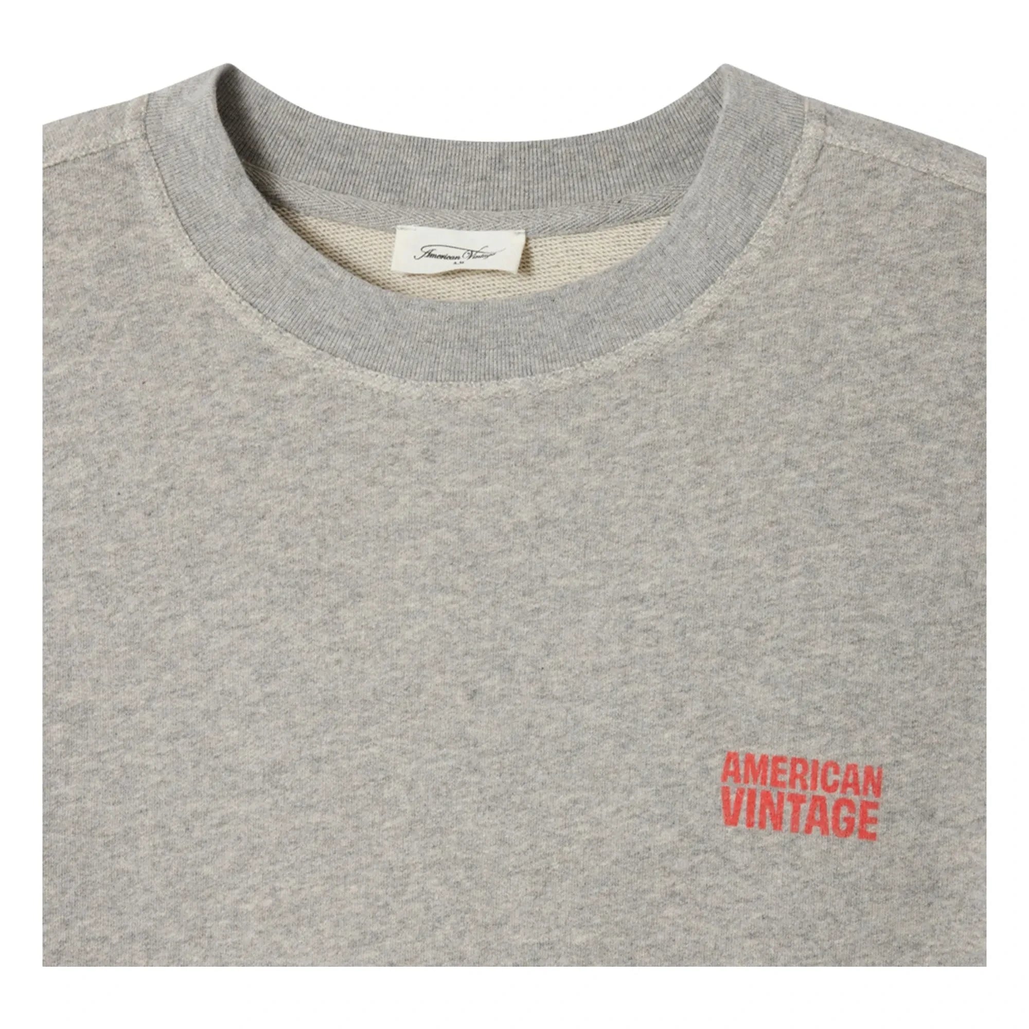 American Vintage - Rundhals-Sweatshirt | Grau meliert