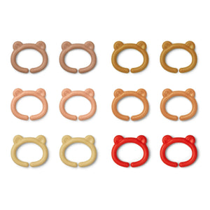 Liewood – Benedict Mehrzweckhaken – 12er-Set | Rosa