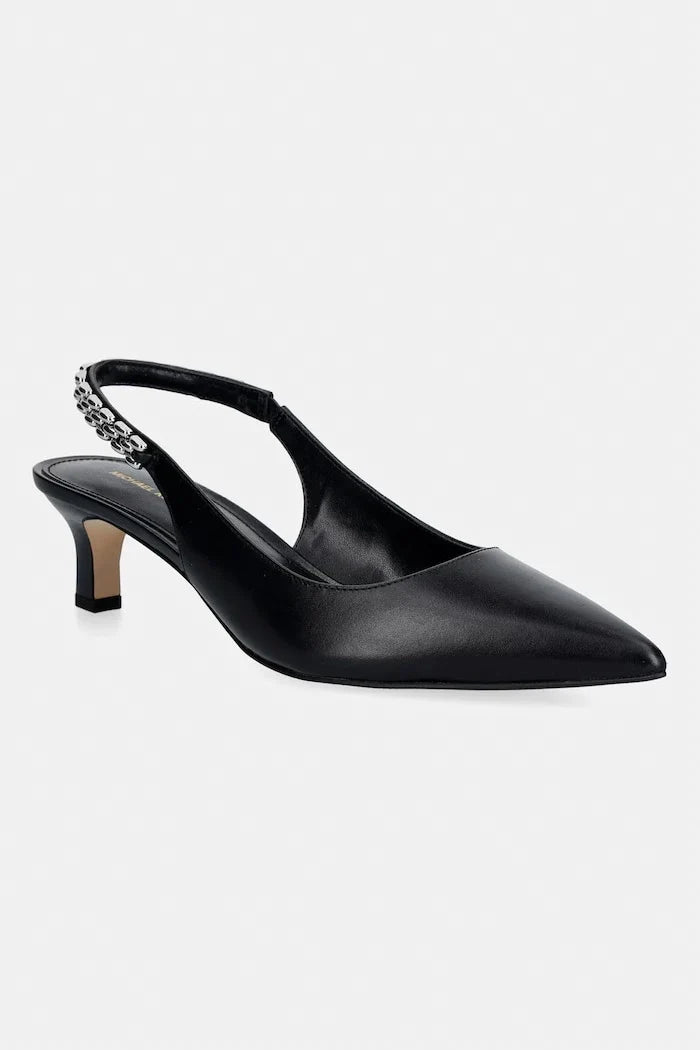 MICHAEL Michael Kors Marcia Kitten Sling Pump Deri İnce Topuklu Ayakkabı
