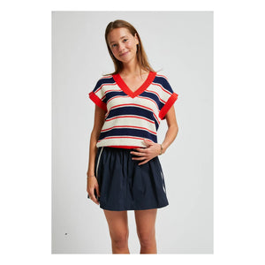Indee - Vasislas Bestickter Minirock | Marineblau
