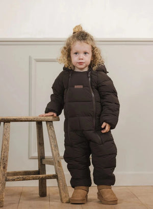 Töastie - Wasserfeste Kunstpelzkapuze Cloud Jacke | Braun