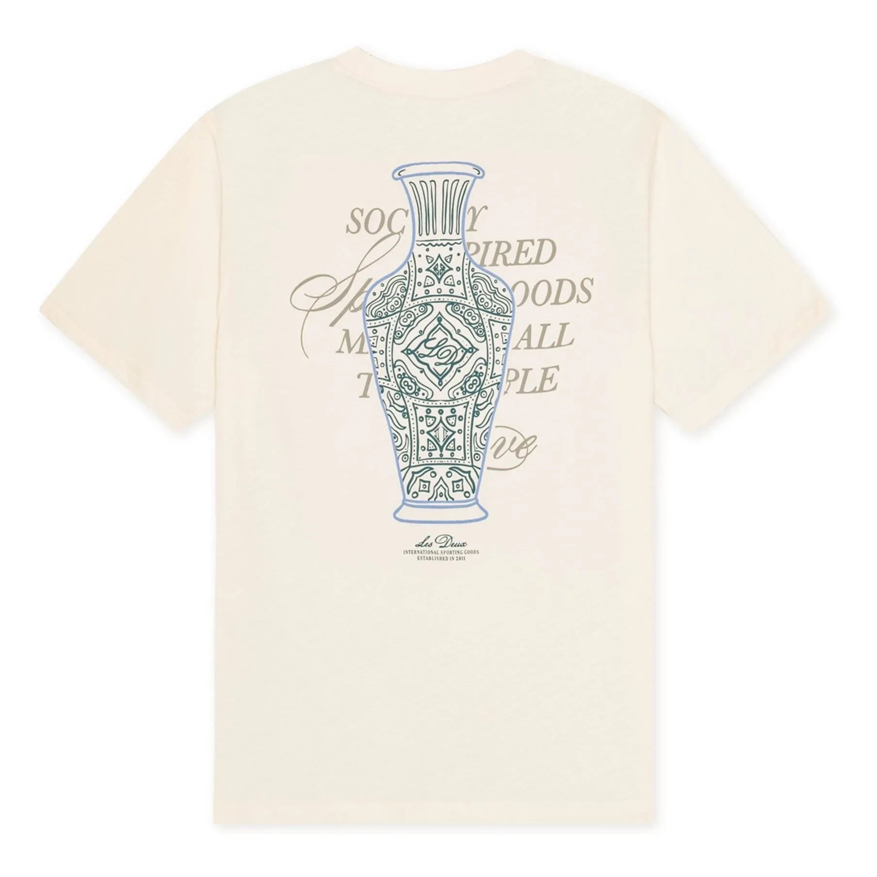 Les Deux - Ben Faience Organik-Baumwoll-T-Shirt | Creme