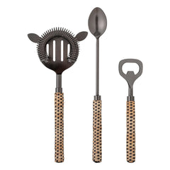 Bloomingville – Nai Cocktailset – 3-teilig | Schwarz