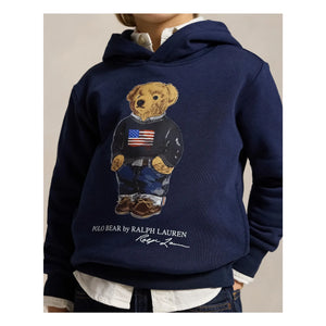 Ralph Lauren - Bären-Kapuzenpullover | Marineblau
