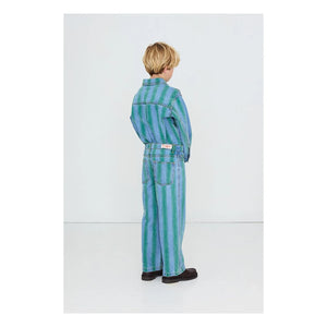 Tinycottons – Gestreiftes Jeanshemd | Blau