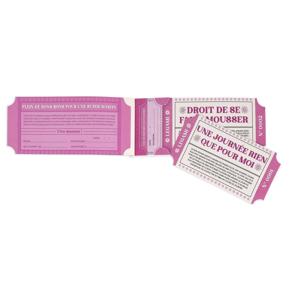 Legami - Kitap 24 Vouchers Mum - French - Gift Vouchers